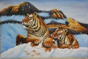 unknow artist Tigers 026 oil on canvas